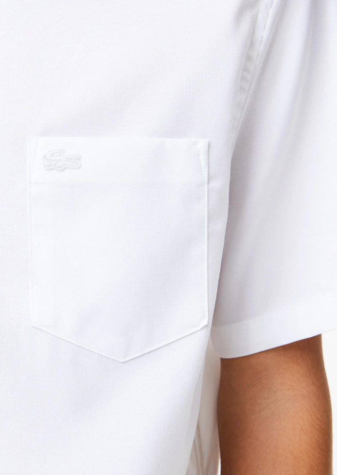 Chemise manches courtes Lacoste blanche