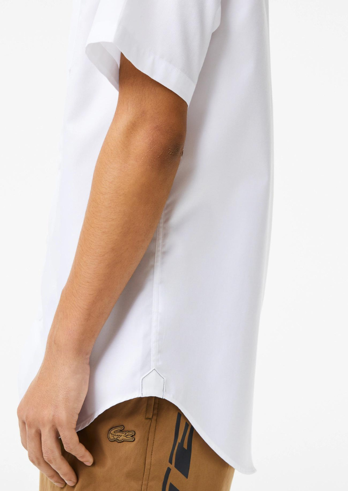 Chemise manches courtes Lacoste blanche