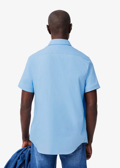 Chemise manches courtes Lacoste bleue