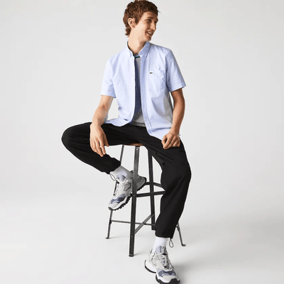 Chemise manches courtes Lacoste bleue