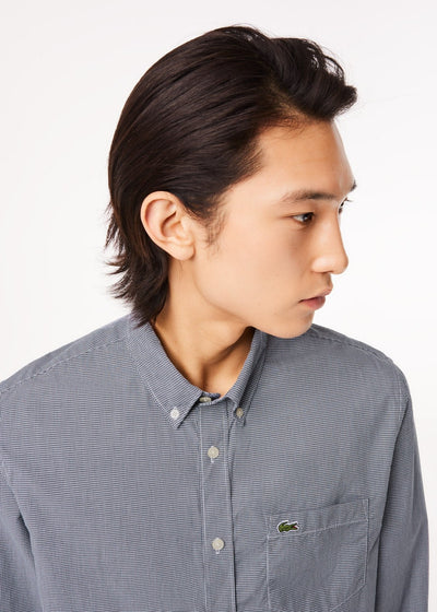 Chemise vichy Lacoste marine