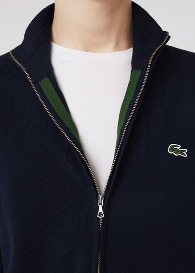 Gilet zippé Lacoste marine