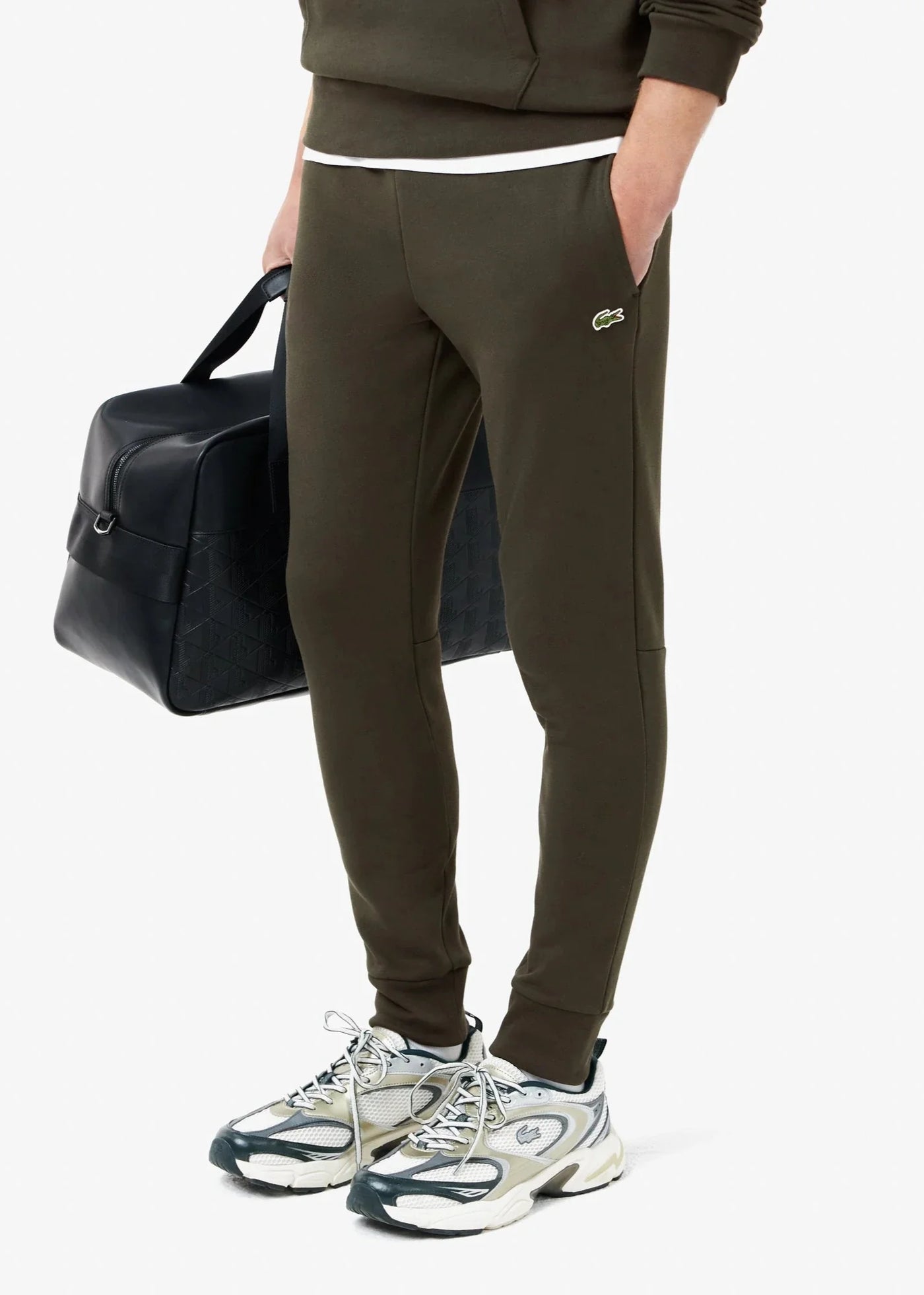 Pantalon de jogging Lacoste kaki