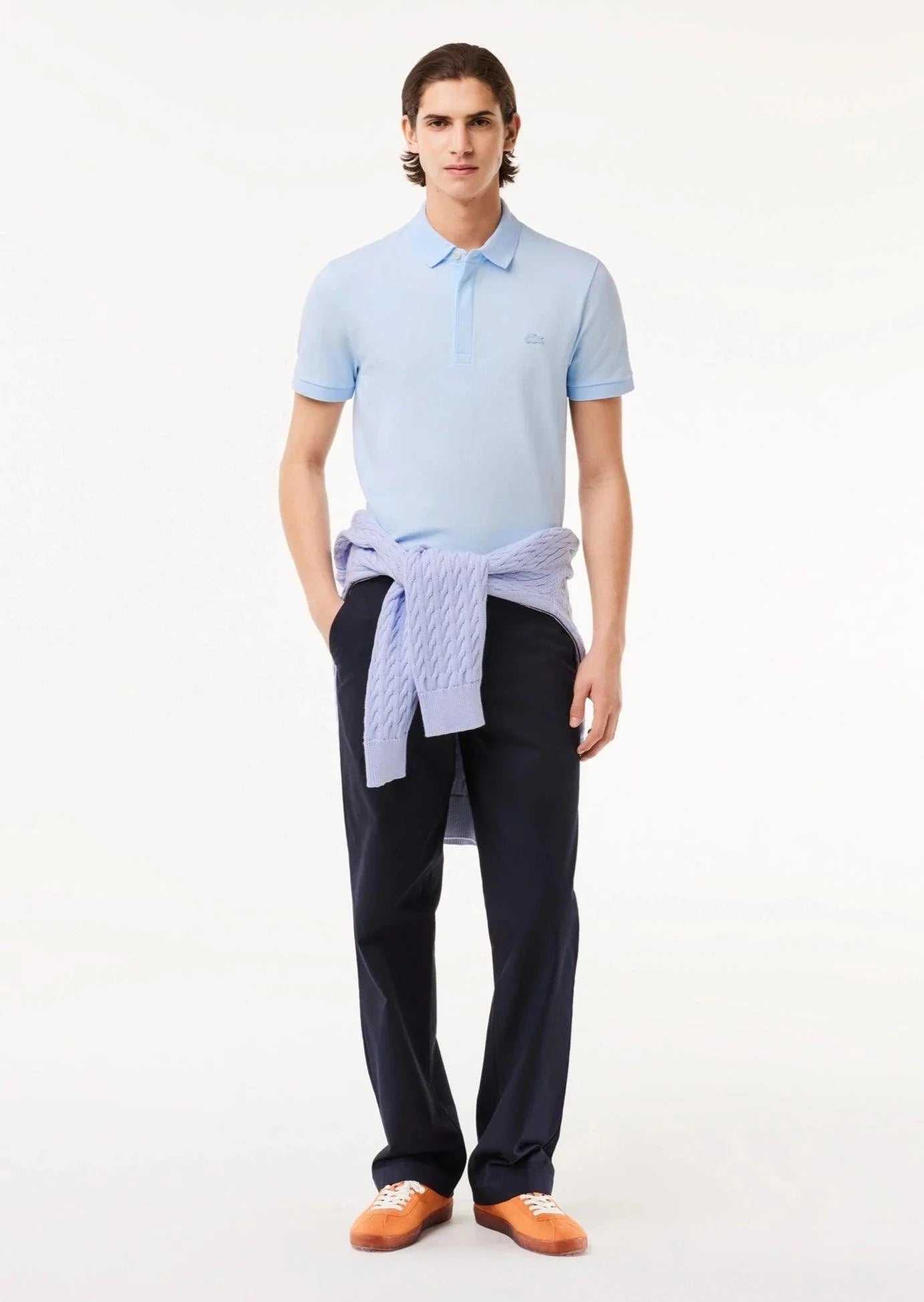 Polo Paris Lacoste bleu clair