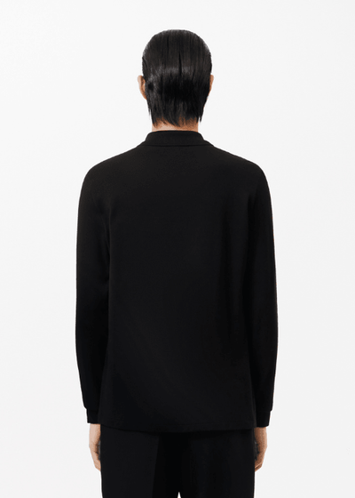 Polo manches longues Lacoste noir