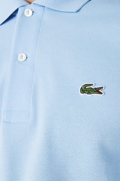 Polo manches longues Lacoste bleu