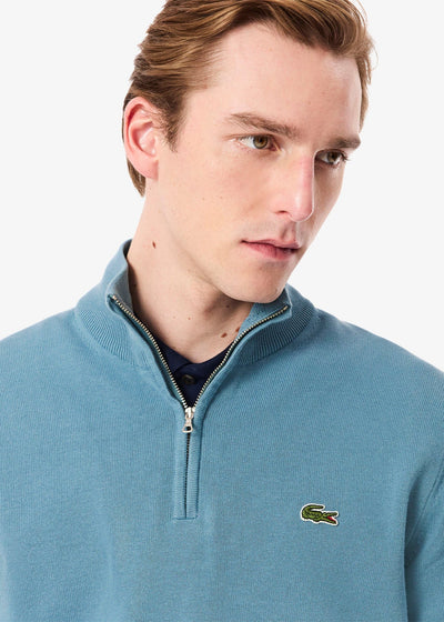 Pull camionneur Lacoste bleu