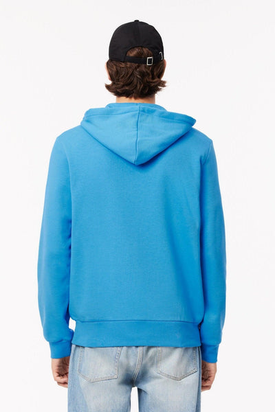 Sweat à capuche Lacoste bleu