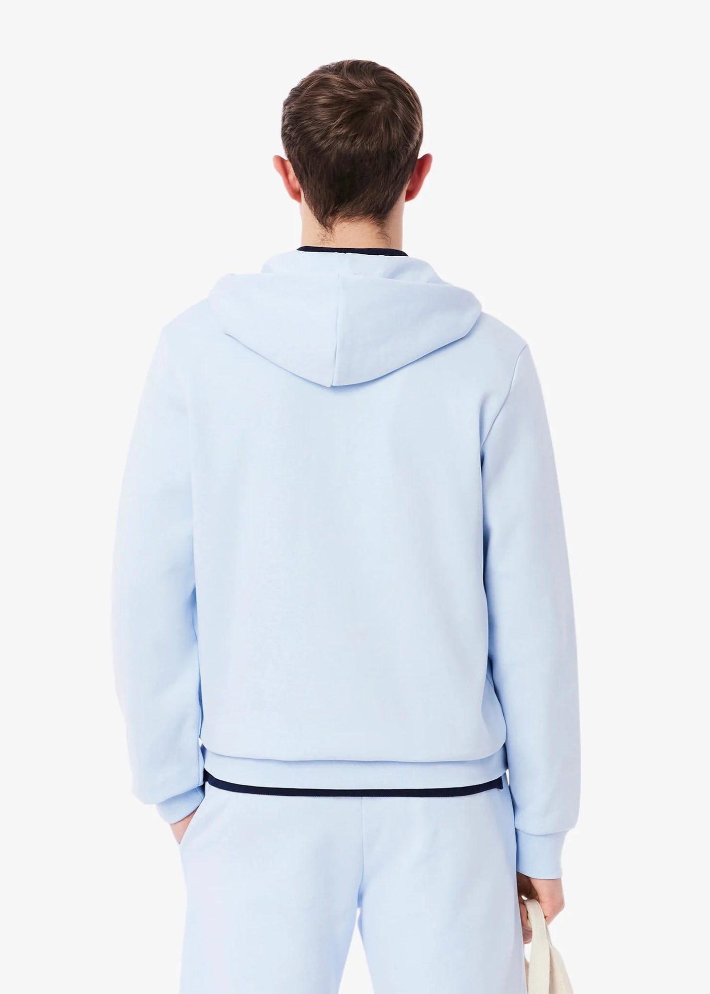 Sweat zippé à capuche Lacoste bleu