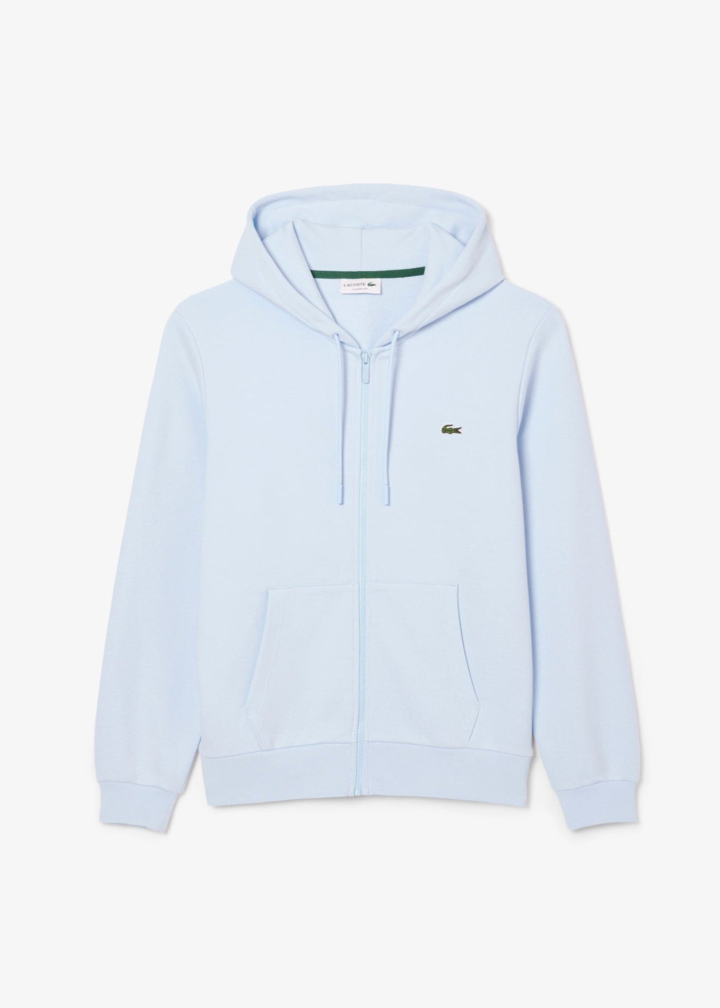 Sweat zippé à capuche Lacoste bleu