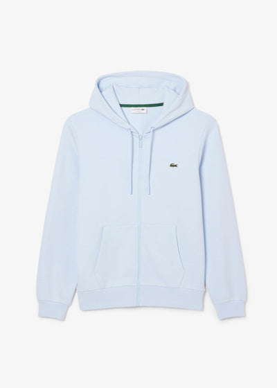 Sweat zippé à capuche Lacoste bleu