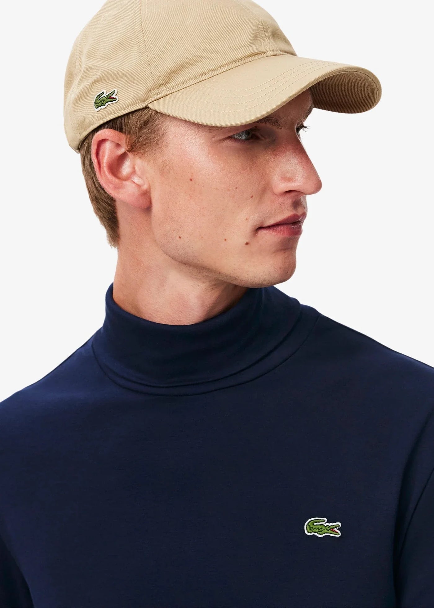 T-Shirt col roulé Lacoste marine