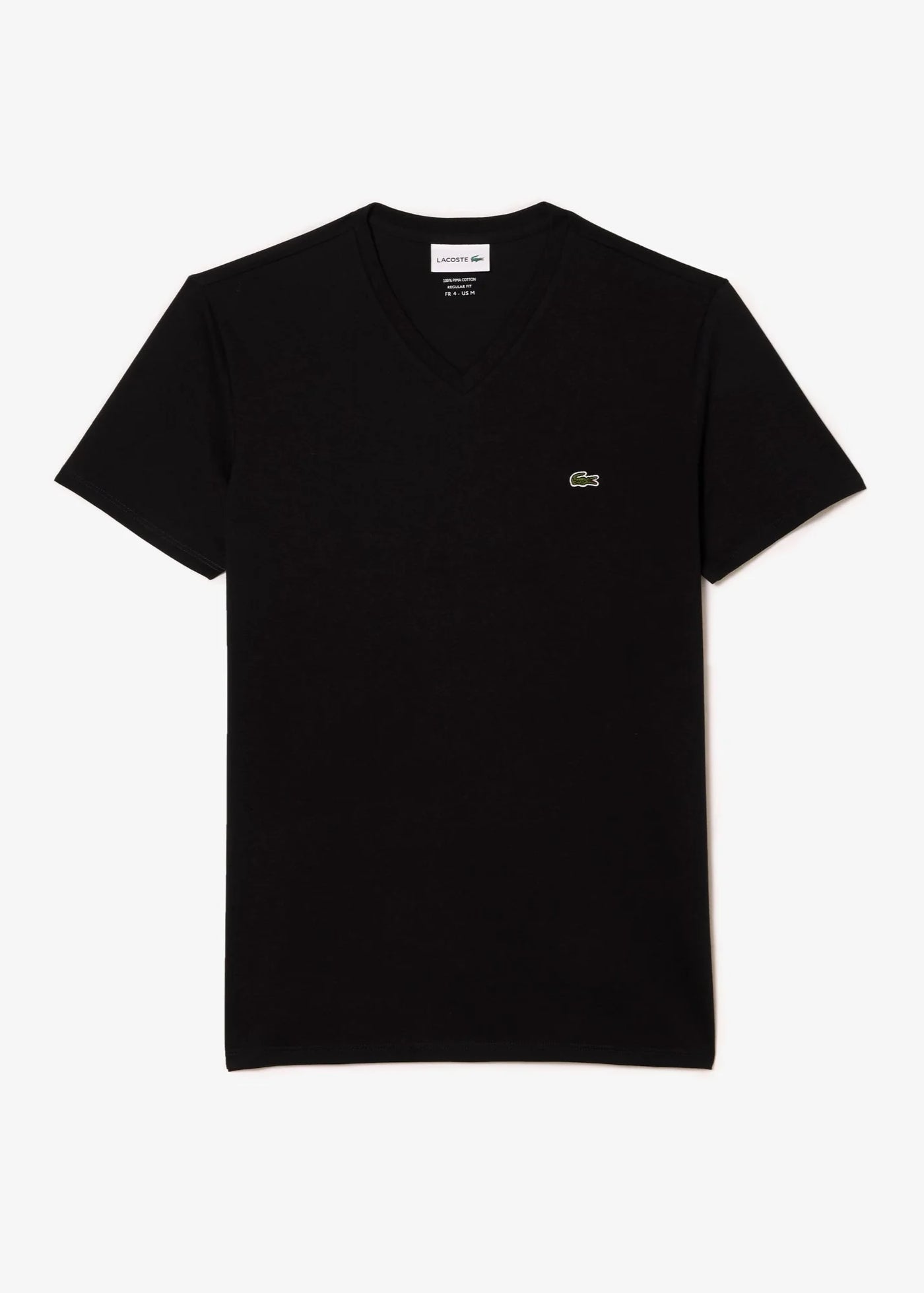 T-shirt col V Lacoste noir